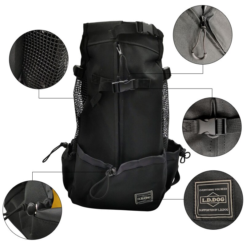 Ademend Hond Draagtas Speciaal Voor Grote Honden Outdoor Bulldog Backpacken Verstelbare Reistassen Huisdieren Producten Puppy