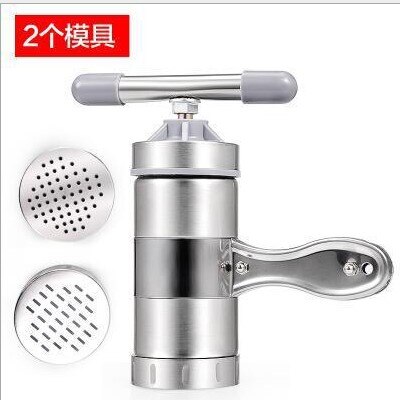 Manual Noodle Maker Press Pasta Machine Crank Cutter Fruits Juicer Cookware With 5 Pressing Moulds Making Spaghetti Kitchenware: with 2 Moulds