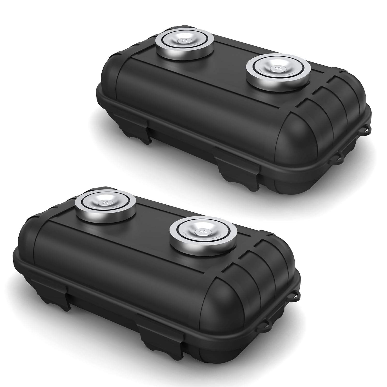 Magnetische sleutelhouder onder auto Verberg een sleutel buiten Buiten Waterdichte sleutelverbergdoos voor kamperen Road Trip RV Lange afstandsreizen: Blauw