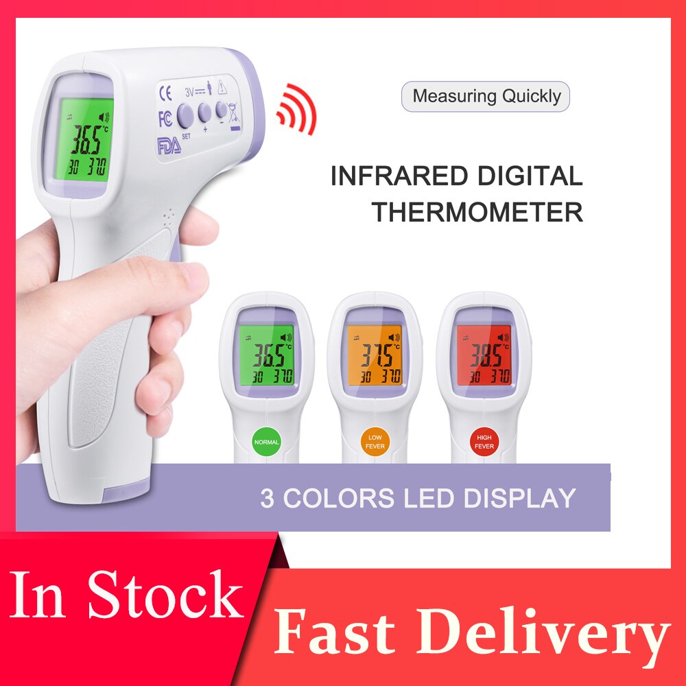 På lager berøringsfrit digitalt infrarødt termometer temperaturmåling berøringsfrit infrarødt termometer med lcd-baggrundsbelysning: Type 1