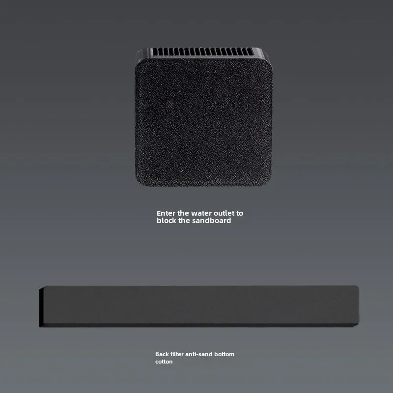 For Xiaomi Mijia smart aquarium modification backplane bottom stickers import and export accessories aquascape sand blocking: Dark Khaki
