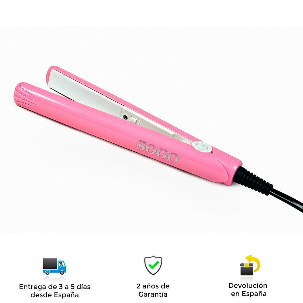 Lisseur de cheveux de voyage en céramique, confortable, puissant, portable, sûr, moderne, couleurs, lisseur de cheveux