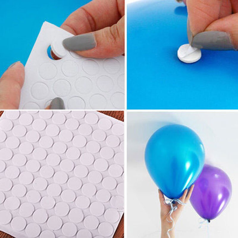 100 Points Balloon Accessories Attachment Glue Dot Attach Balloons To Ceiling Or Wall Birthday Party Wedding Decoration Supplie