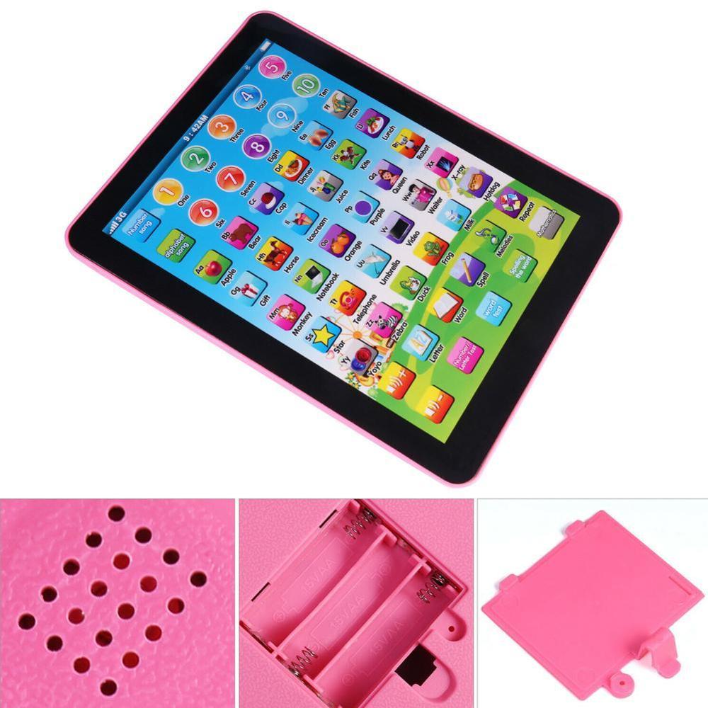 Chinesische & Englisch Lernen Maschine Alphabet Baby Tablette Für freundlicher Pädagogisches Elektronische Tablette berühren Spielzeug Computer freundlicher U6T8