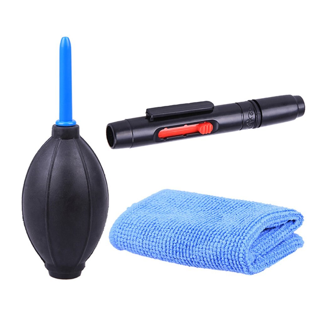 3-In-1 Panno di Pulizia Spazzola E Aria Ventilatore Fotocamera Digitale di Pulizia Della Polvere Kit Fotografia Professionale Strumento di Pulizia