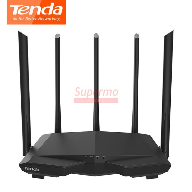 Tenda AC11/AC23/AC6/AC7/AC10 Wireless Wifi Router Gigabit Dual-Band AC1200 Repeater With 5*6dBi High Gain Antennas With Power