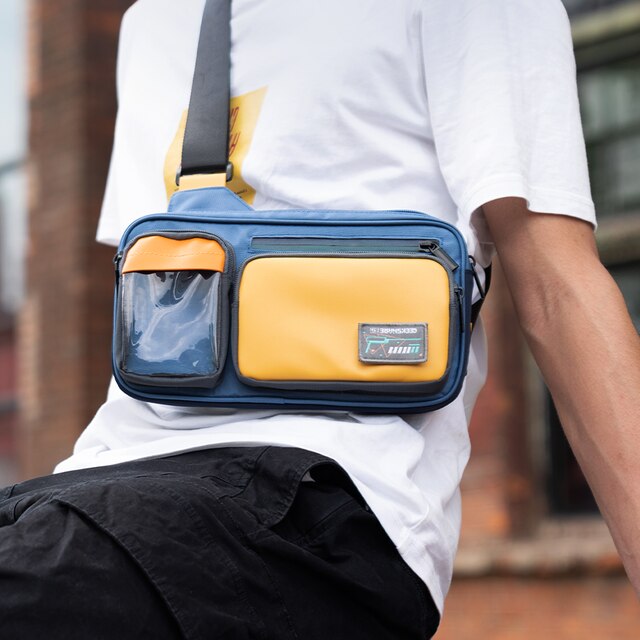 GeekShare borsa da viaggio per Nintendo Switch borsa da viaggio borse multifunzione di grande capacità per Switch OLED Messenger Bag Switch Lite: Blue