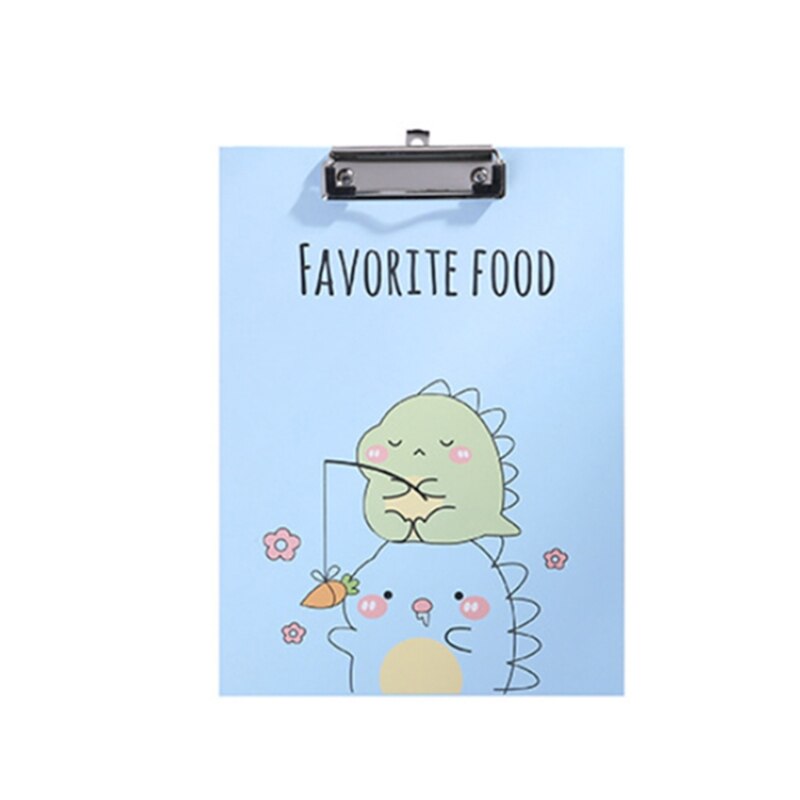 Metal Clipboard Writing Pad File Folders Document Holder Desk Storage School Office Stationery Supply 3 Sizes D5QC: Eat dinosaurs.