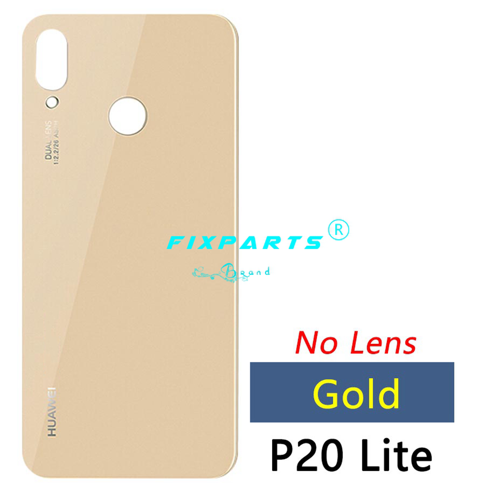 Origina Voor Huawei P20 Lite Back Battery Cover Achter Glas Panel Deur Behuizing Case Huawei P20 Lite Batterij Cover + camera Lens