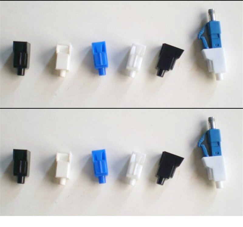 Bouchon anti-poussière LC en plastique blanc, 100 pièces, bouchon de protection pour atténuateur de connecteur LC fibre optique SX ELINK,