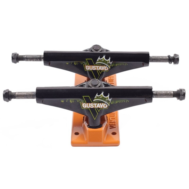 2 Stuks Professionele Skateboard Trucks Straat Borstelen Bruggen 5Inch Vrachtwagens Skateboard Brug Vis Board Beugel: Default Title