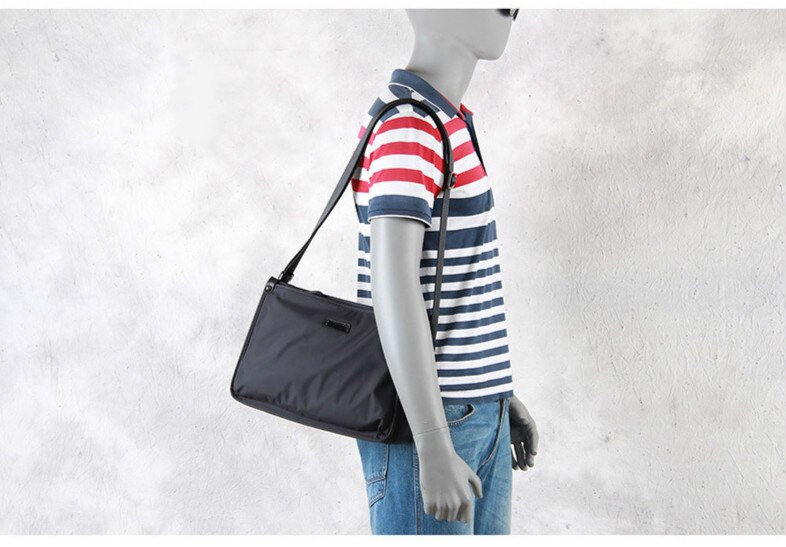 Crossbody vesker for menn portefølje personale kontor arbeidsveske koffert nylon messenger vanntett svart bolsos mujer business