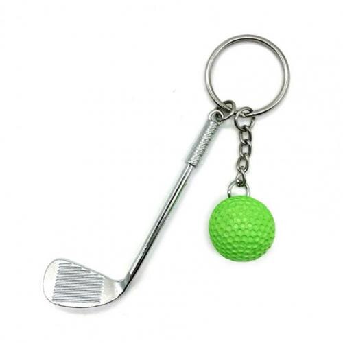 Porte-clés avec pendentif balle de Golf, léger, fendu, pour les amateurs de Sport: Green