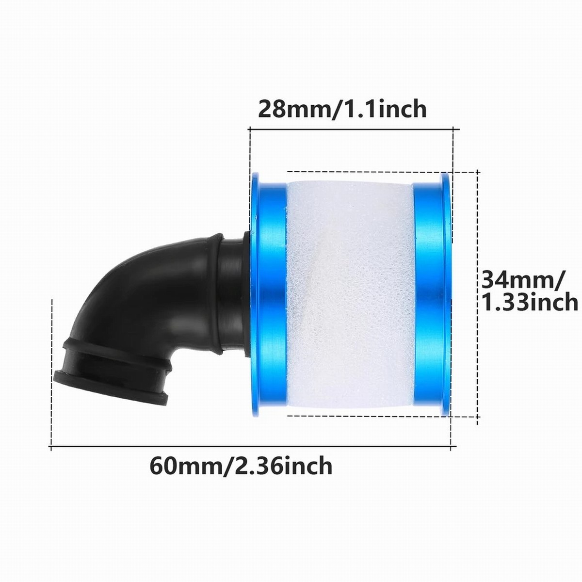 1/10 RC Model Nitro Car spare parts Aluminum Air Filter HSP 04104 (02028) For 94122 94166 94177 94188