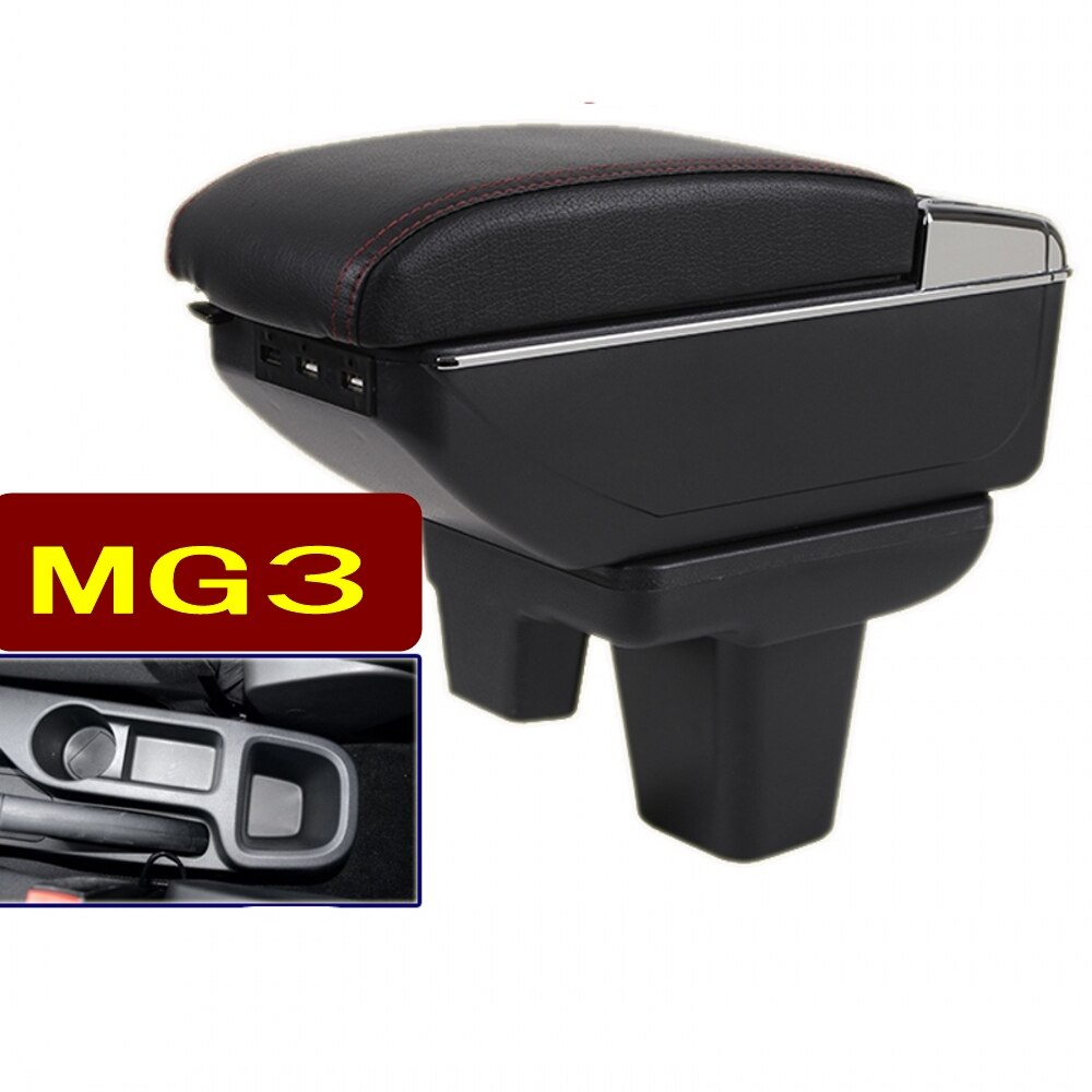 For MorrisGaragesMG3 mg3 mg3s armrest box central Store content box cup holder ashtray interior + 7USB
