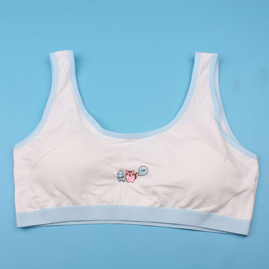 Cotton Bra For Girls Kids Girls Underwear Bra Vest Children Underclothes Sport Undies Clothes Teen Underwear For Girls V23%