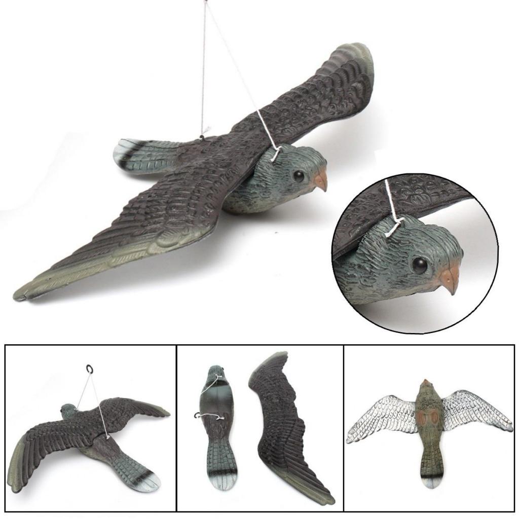 Falke Taubenschreck Vogelschreck 53cm, für dach Fenster und balkone zu
