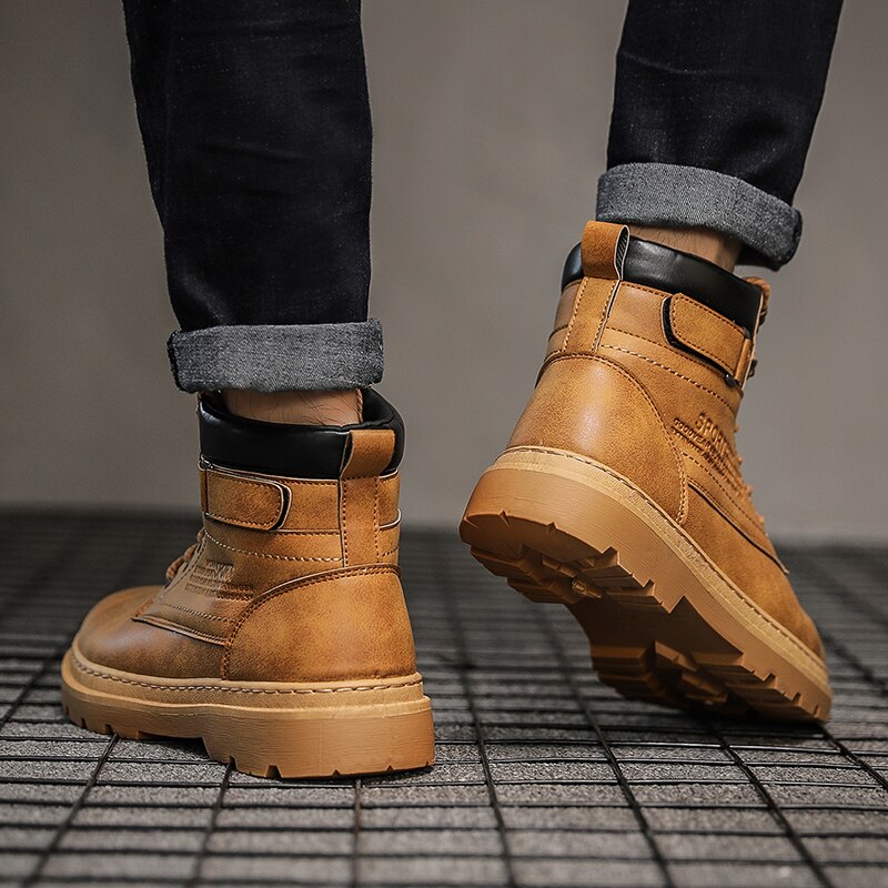 Vinter herresko støvler mænd maskulin støvle svedabsorberende herrefodtøj zapatos de hombre botas hombre erkek ayakkabi