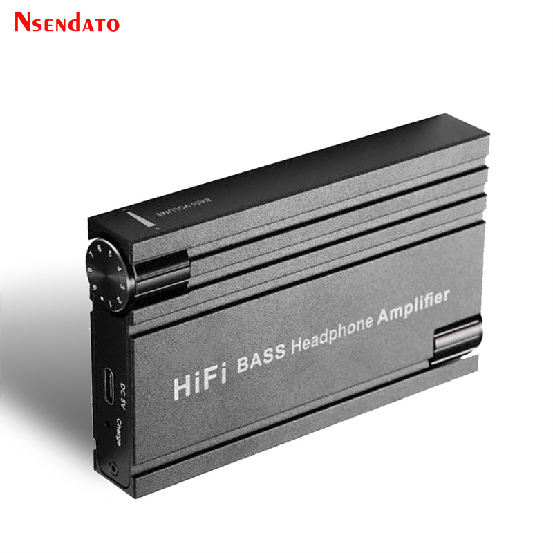 16-600Ω słuchawki basowe słuchawki Hifi wzmacniacz Audio z BT 5.0 3.5mm Aux do telefonu PC odtwarzacz muzyki AMP z regulacją głośności: Black / 110 v