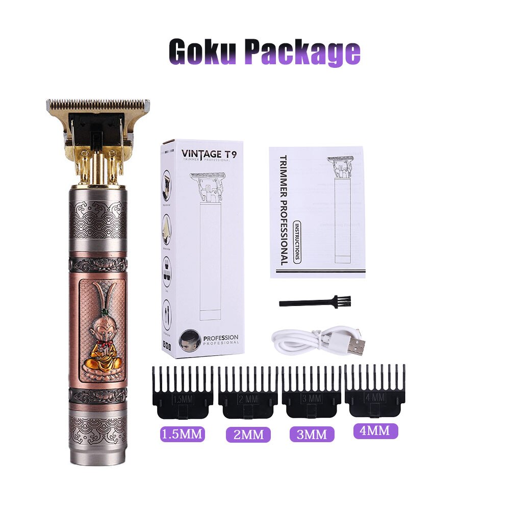 Electric Cutter Clipper Hair Chargeable Mower Trimmer Beard Shaver Portable Hairstyle Haircut Machine Cutting Men: Goku