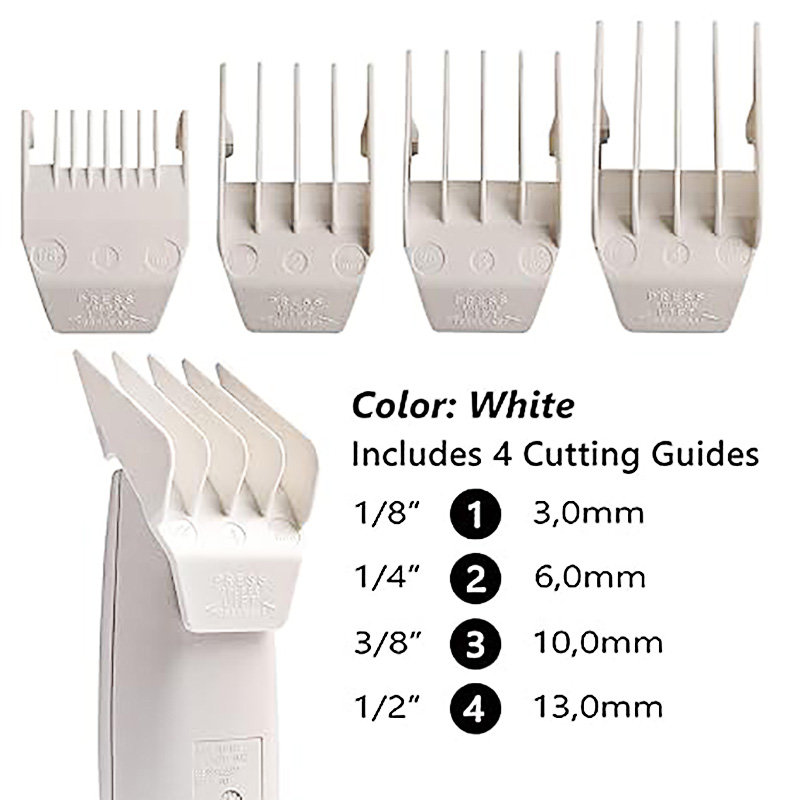 Trimmer Comb Set 4pcs For Wahl Peanuts Trimmer 8685, 8655, 8035, 8685-1401, and 8663