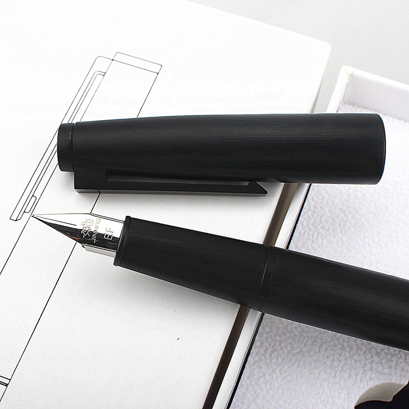 JINHAO 80 Series Fiber Black black clip Fountain Pen Extra Fine 0.38mm Nib Writing