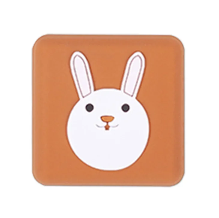 2 Stuks Muur Protector Deurklink Bumper Guard Stopper Anti-Slip Sticker Zelfklevende Rubber Leuke Dier Deur Crash pad Stopt