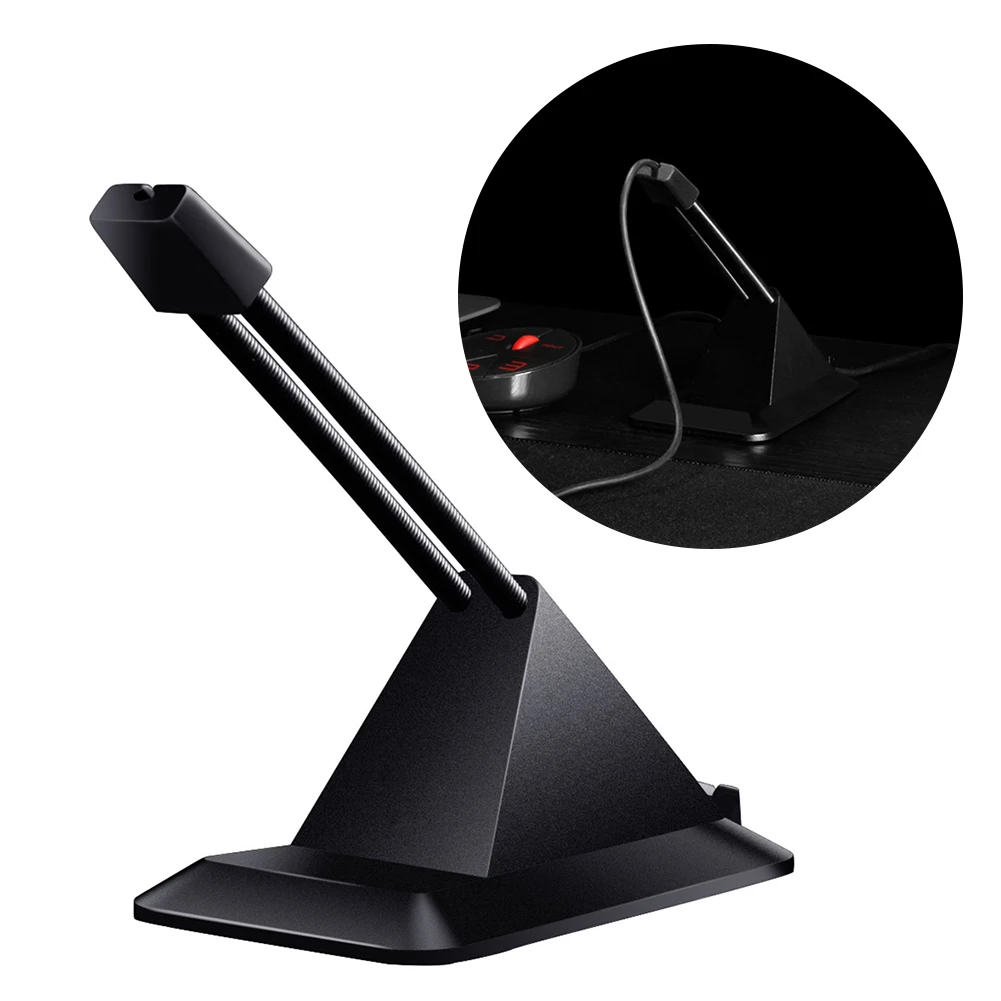 Soporte de Cable para ratón, ordenador, PC, Clip de Cable elástico, organizador de línea de Cable, gestión de juegos, soporte fijo Flexible para ratones con Cable