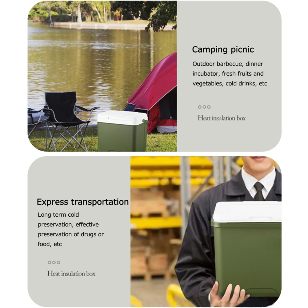 6L Car Mini Fridge Portable Insulated Cooler Household Dual-Use Multipurpose for Home Camping Traveling