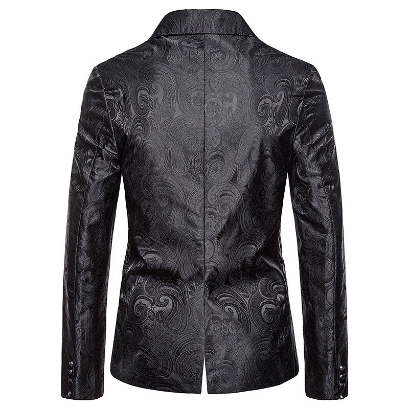 Veste de Costume à motif Paisley pour homme, blazer décontracté, coupe cintrée, Costume de fête, de scène, de chanteur, de bal hôte, niet Club, nouvelle