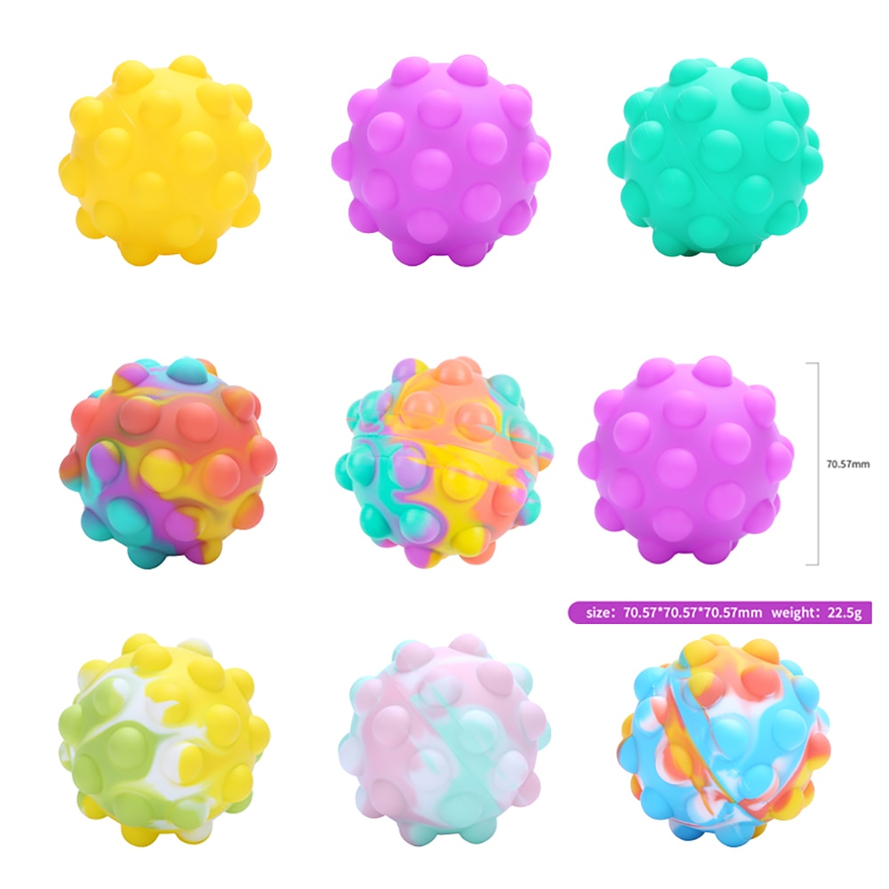7 escluso Stijlen Pop ip20 3D Fidget Speelgoed Bal spec we gioco Anti Stress Kawaii Popit Figet nursery en Speelgoed 3D Fidget