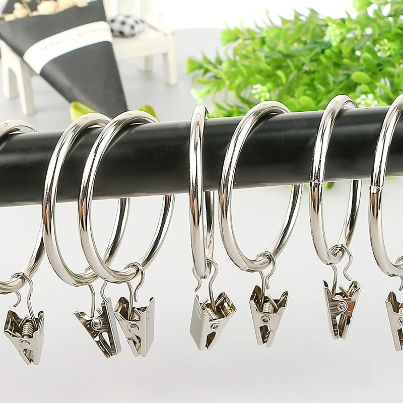 Vorhang Ringe Clips Rostfrei Vorhang Stangen Aufhänger Dusche Vorhänge Clip Teilt Vorhang Ring Schnallen Badezimmer Dekoration Hängen Clip