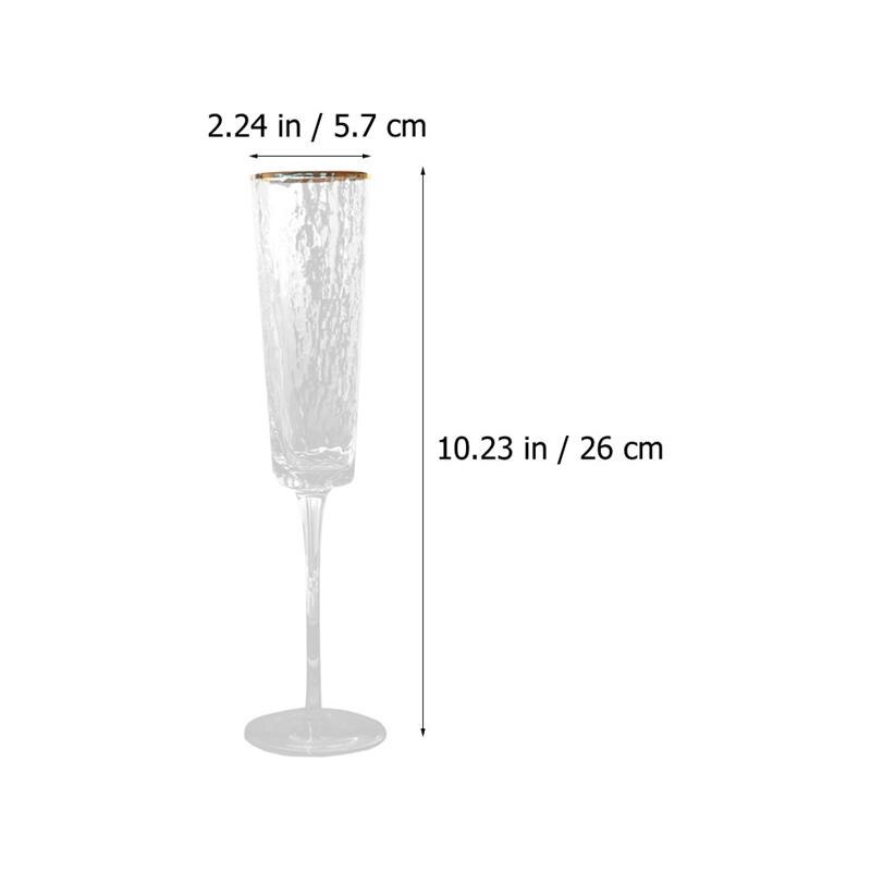 Crystal Wine Glass Champagne Glass Bouquet Party Supply Golden