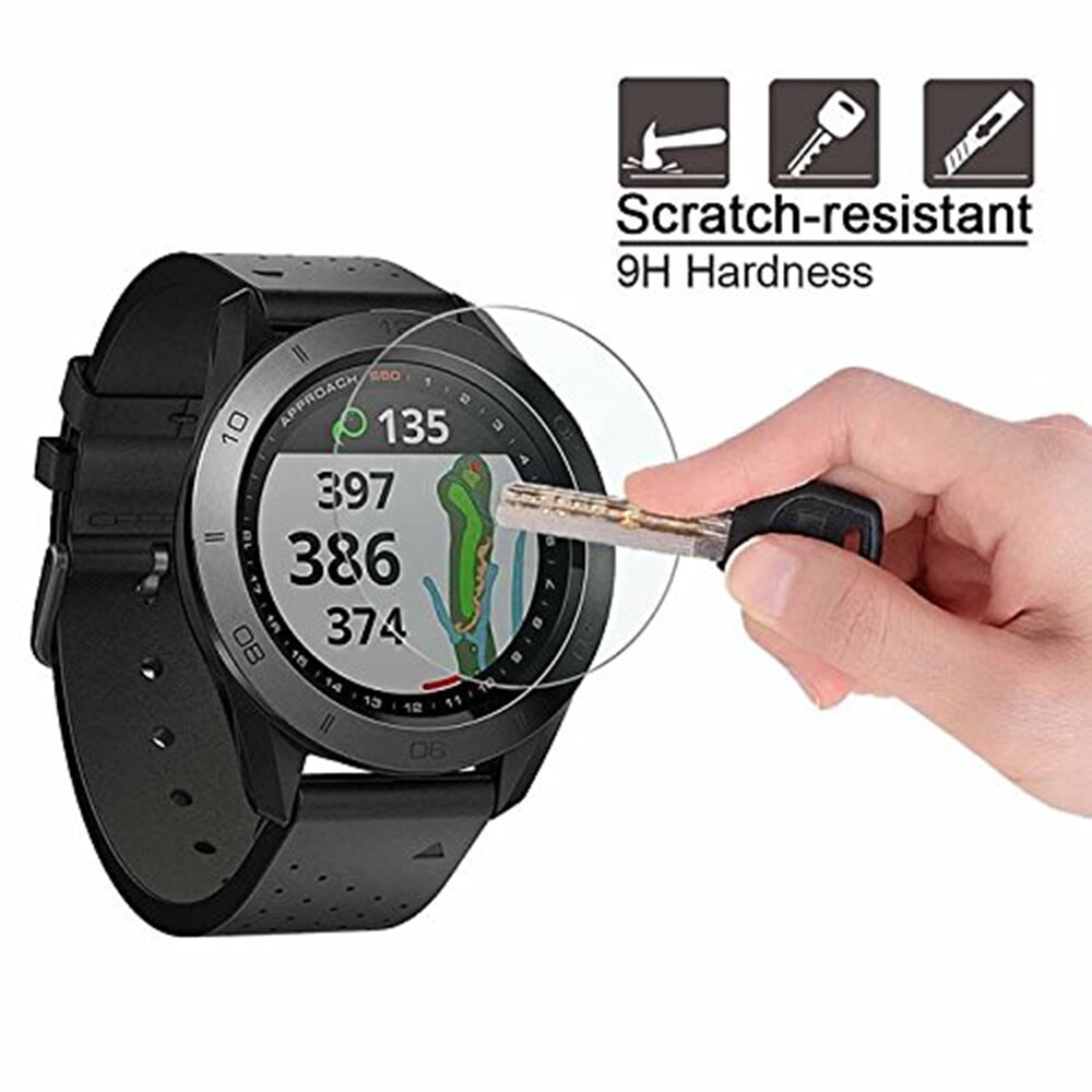 3 Pack Garmin Approach S60 Tempered Glass Screen Protector, Anti Scratch Bubble free
