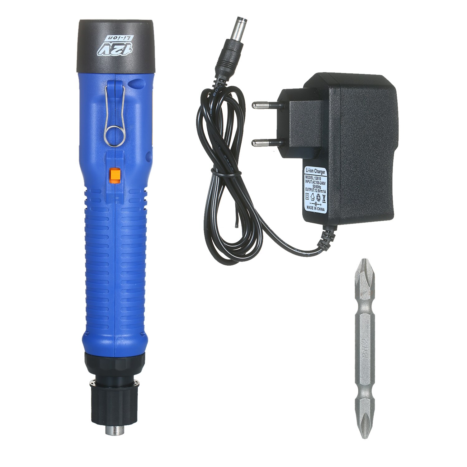 Electric Screwdriver Rechargeable 1500mAh 12V Cordless Mini Power Tool Adjustable Torques Cordless Rechargeable Screwdriver Tool: A 1 PACK BATTERY / EU