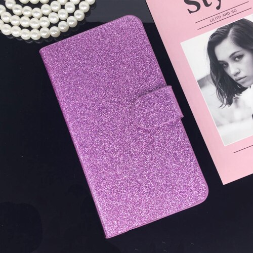 Printing Leather Case for Huawei G Play Mini CHC-U01 Flip Cover for Honor 4C 4 C CHM-U01 CHM-CL00 CHM-UL00 C8818 Phone Cases: Purple