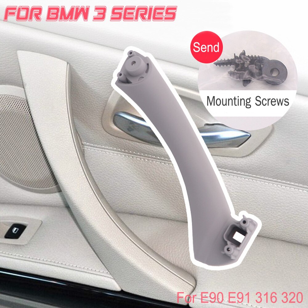 Zwart Inner Deurklink Voor Bmw Sedan E90 335i Accessoires Brand Styling