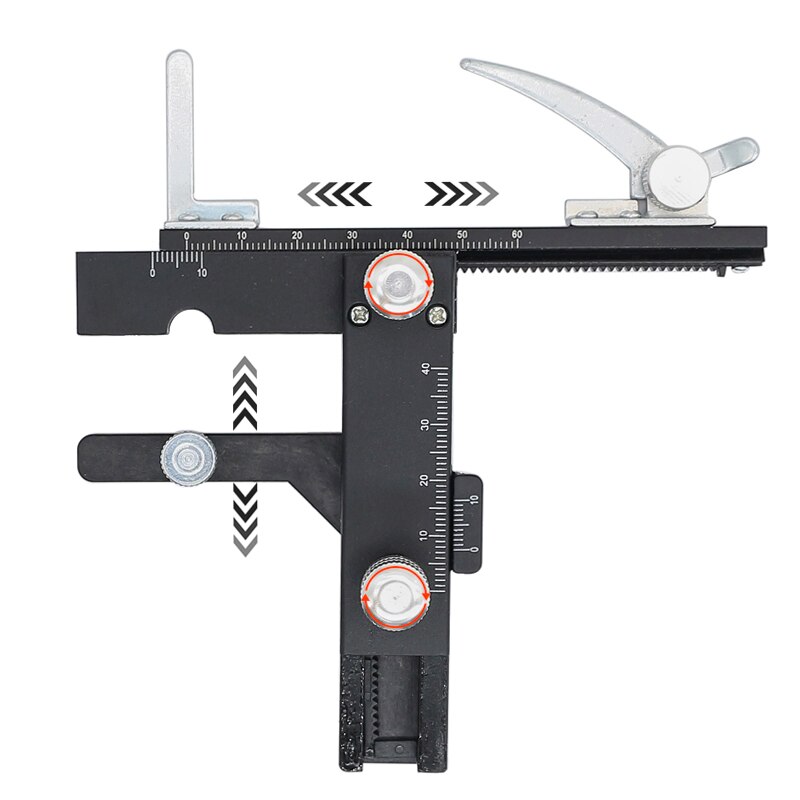 Microscope X-Y Movable Stage Metal Attachable Mechanical Stage 0-60mm Scale Ruler Biological Microscope Slide Clip