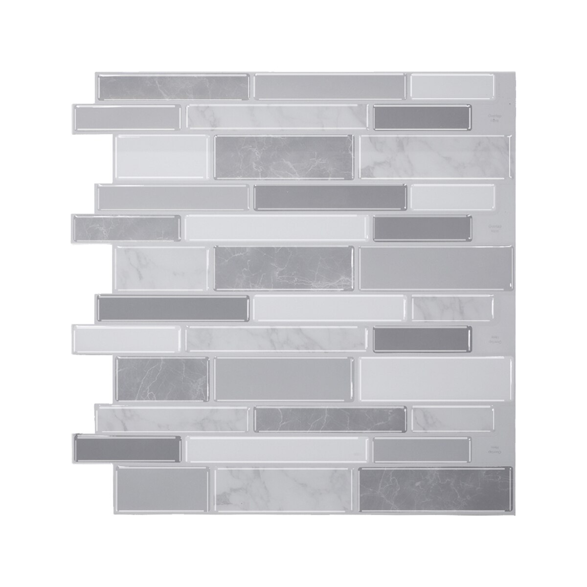 Wall Stickers 3D Ceramic Tile Stickers Floor Decal Wall Posters Convenience for Kitchen Bedroom Living Room: MULTI