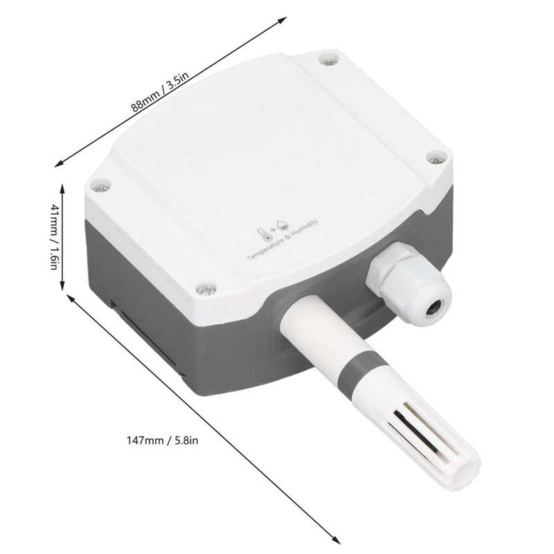 Temperature Humidity Sensor Wall Mounted High Accuracy Transmitter 10‑30V IP65 Protection