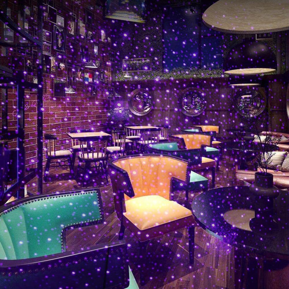 mini ledet bil tak stjerne nattlys interiør projektor lys atmosfære galakse lampe dekorasjon lys usb plugg