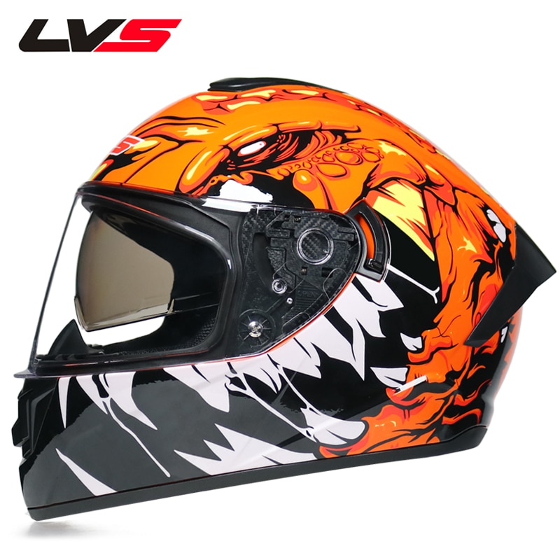 Special glasses connecting full face motorcycle helmet protective mask full lvs-700 lvs-701