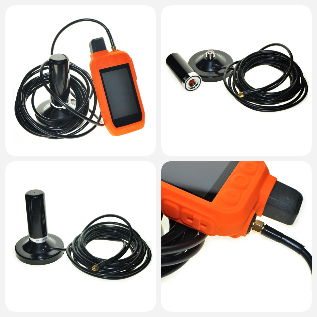 Dual Band Magnetic Base Mount Antenna with Ground Plane Kit, Vehicle Mobile Ham Radio Antenna for Garmin Alpha 100 200i 300i 200