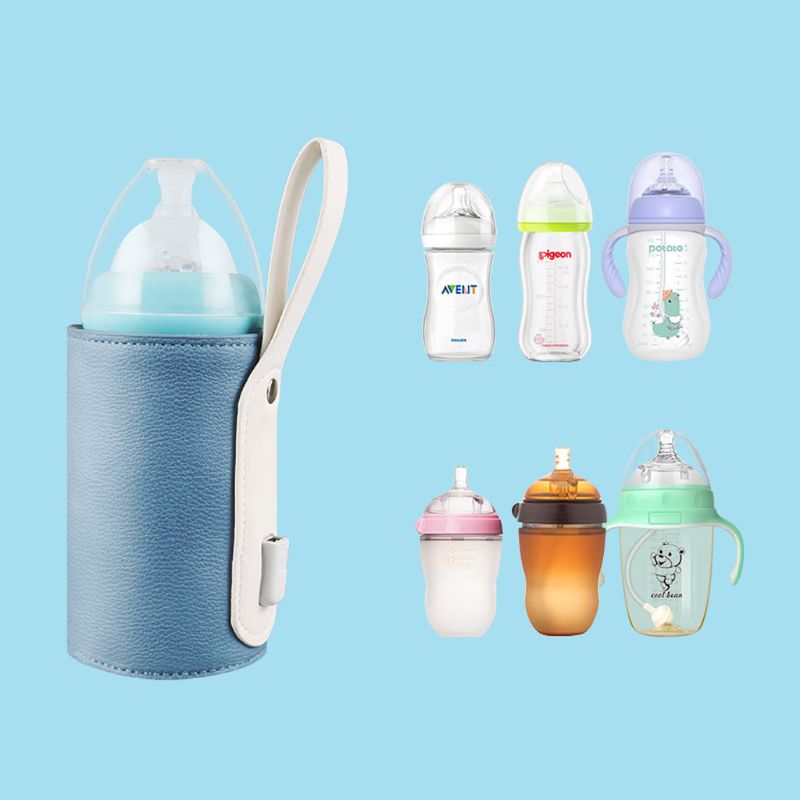 Tragbare Milch Flasche Wärmer für Babys USB Ladung Heizung Thermo Tasche Halten Baby Milch oder Wasser warm