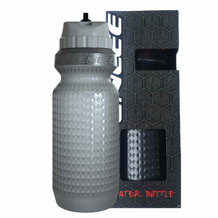 Enlee 650Ml Fietsen Water Fles Lekvrije Buitensporten Draagbare Fles Voor Fiets Drinken Running Fiets Water Fles: Gray Water Bottle