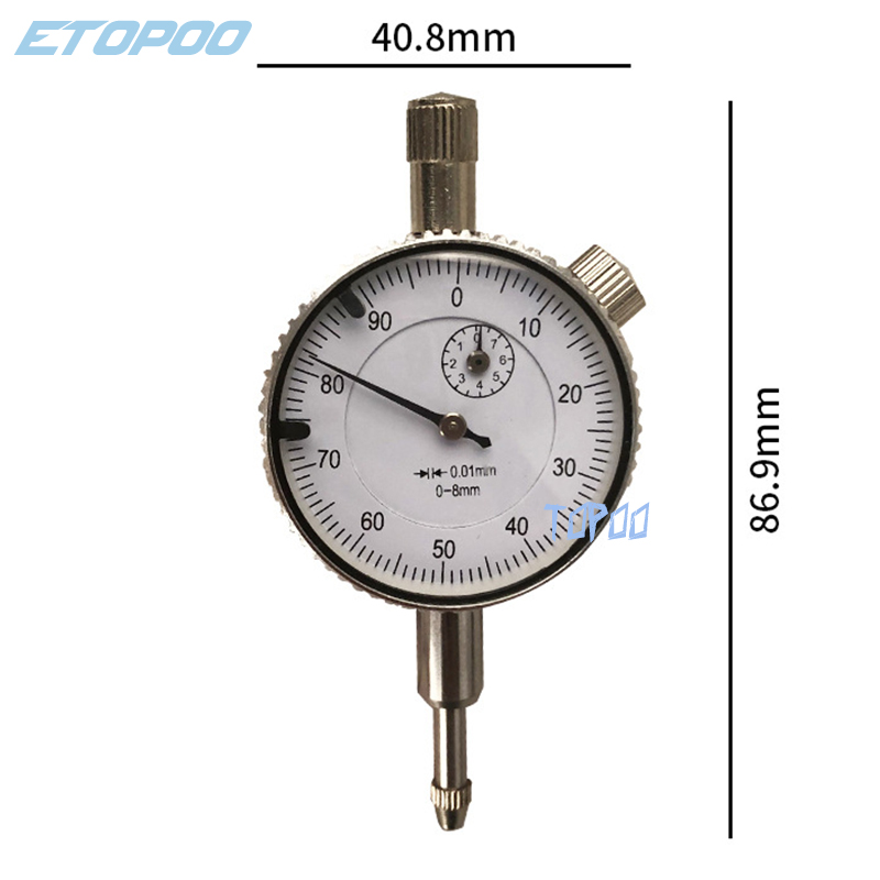 small dial indicator jewels dial gauge 0-8mm Precision 0.01mm Dial indicator measuring tools