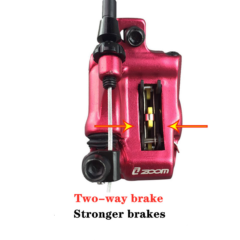 ZOOM XTECH Mountain Bike Hydraulic Disc Brake Calipers Line Pulling Disc Brake For MIJIA M365 Mi Electric Scooter With Rotors