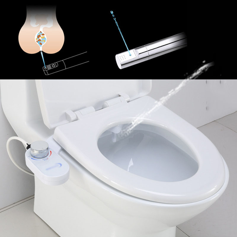 Toilet bidet sæde spray vand vask ren unisex badeværelse tilbehør 136-200mm selvrensende dyser badekar tilbehør