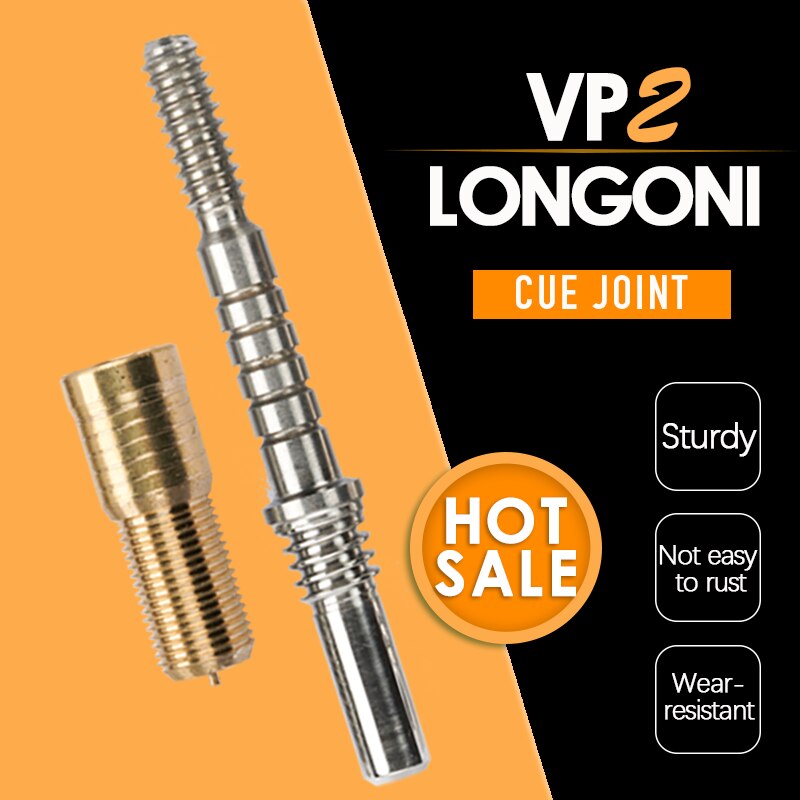 Joint de queue de billard Longoni VP2/Wavy /Uni, accessoires de billard en acier inoxydable, 3/8*8 3/8*10 3/8*11