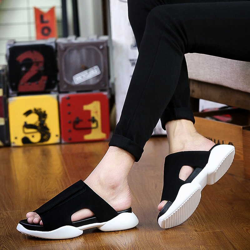 Männer Unterhose auf Gladiator Hausschuhe Männer Komfortable Strand Sandalen Männlichen Super cool Maultier schuh Männer Sandalss